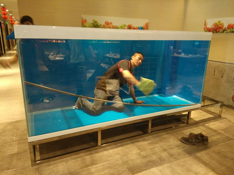 室內(nèi)大型魚缸定制案例